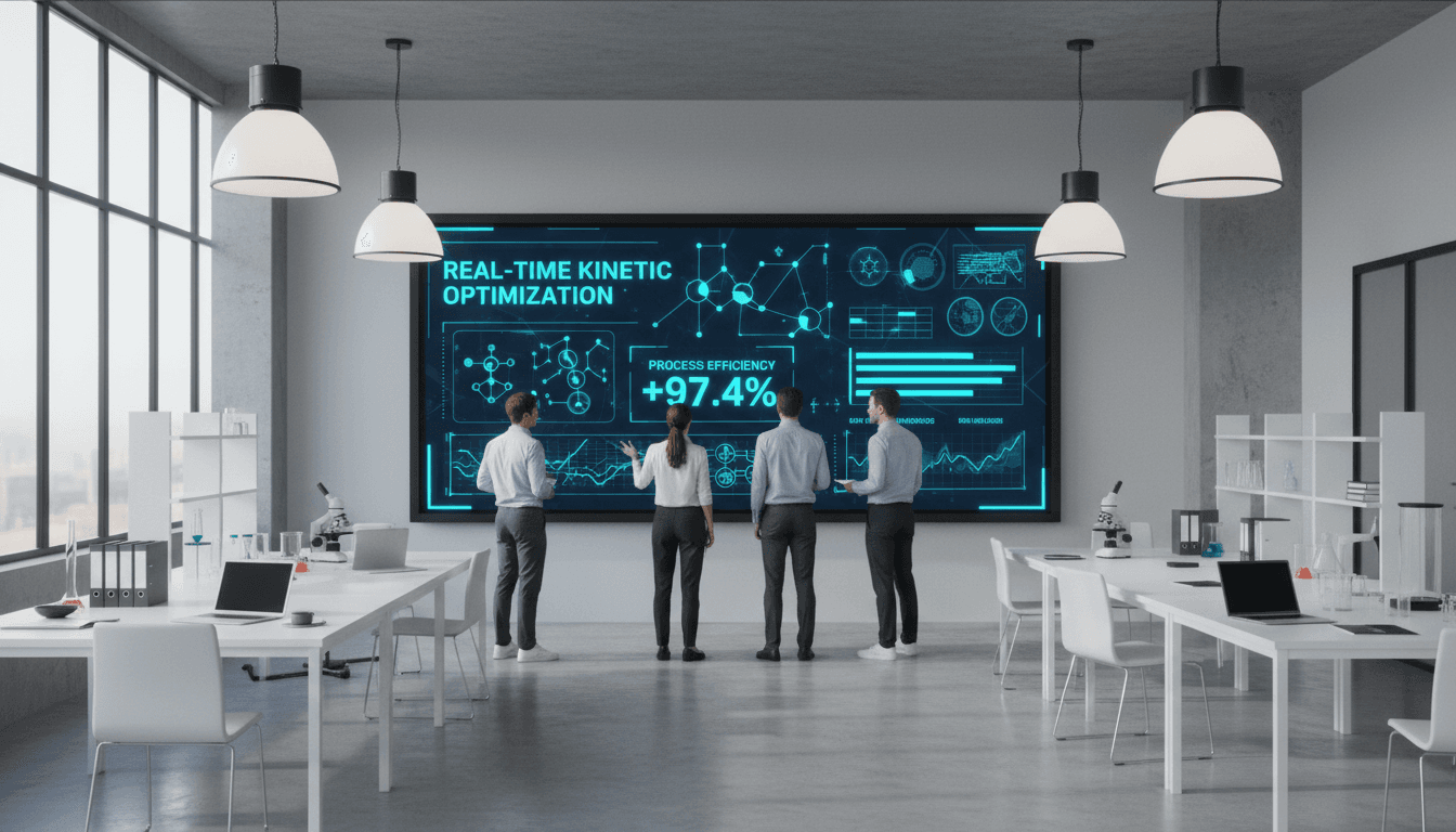 Two biotech researchers collaborating and reviewing immunotherapy research data